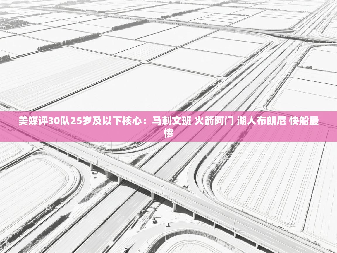 海星体育官方网站-美媒评30队25岁及以下核心：马刺文班 火箭阿门 湖人布朗尼 快船最惨  第4张